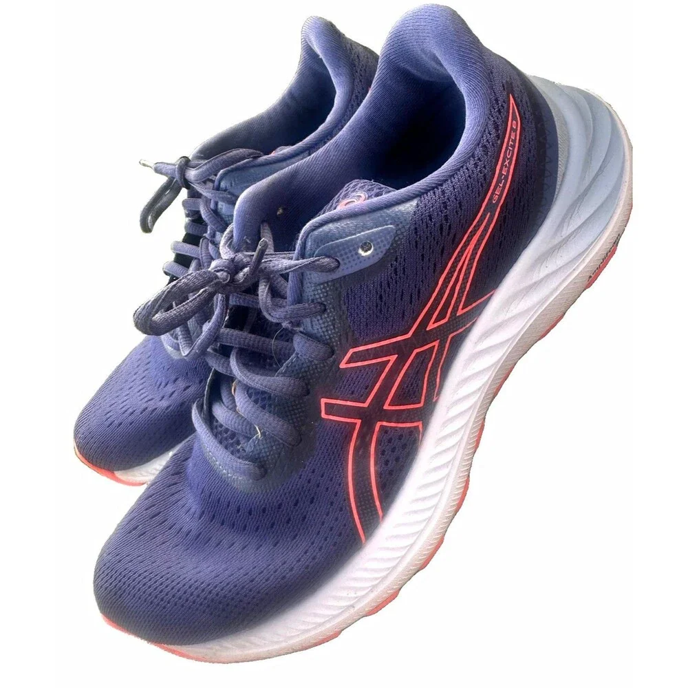 ASICS Gel Excite 8 Women’s Size 7 Thunder Blue Blazing Coral Running Shoes